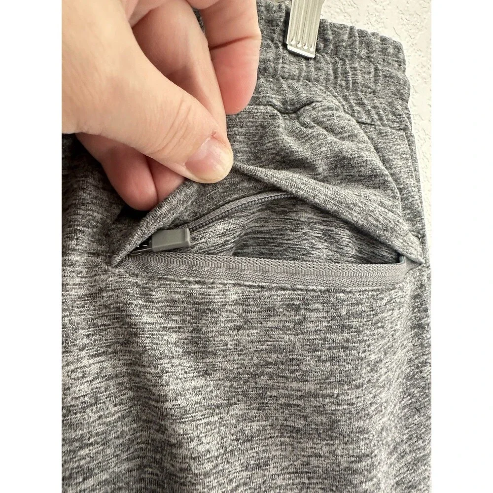 Quince Men's Gray Flowknit Performance Pants Large L Joggers Drawstring Active
